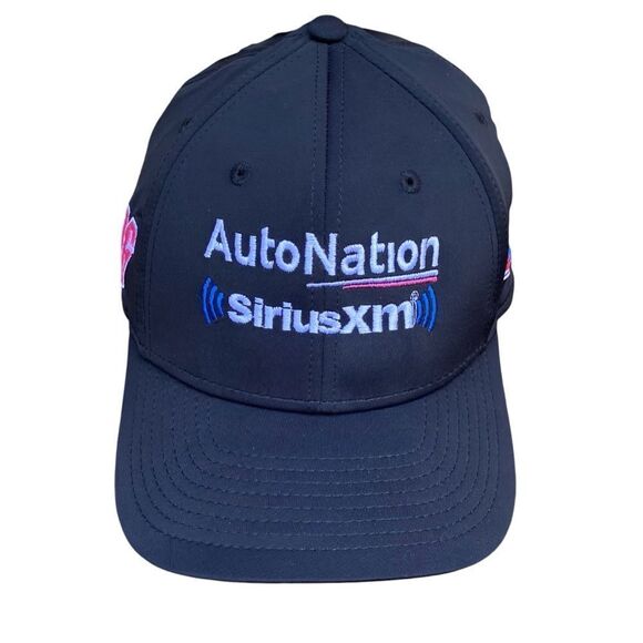 NWT New The Game Helio Castroneves Auto Nation SiriusXM Black Baseball Cap/Hat - Picture 5 of 11